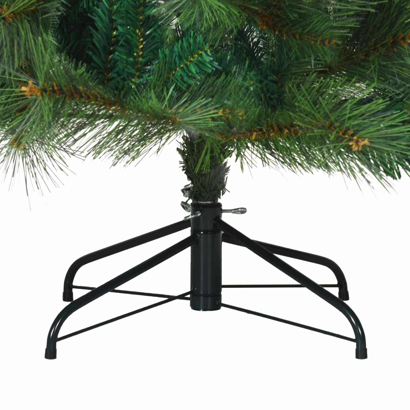 Albero di Natale artificiale con 300 LED Verde 210 cm PE e PVC