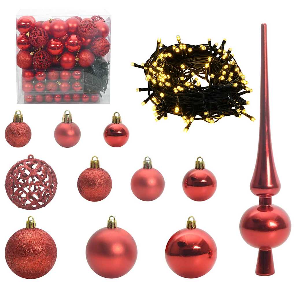 Albero di Natale artificiale con 300 LED Verde 210 cm PE e PVC