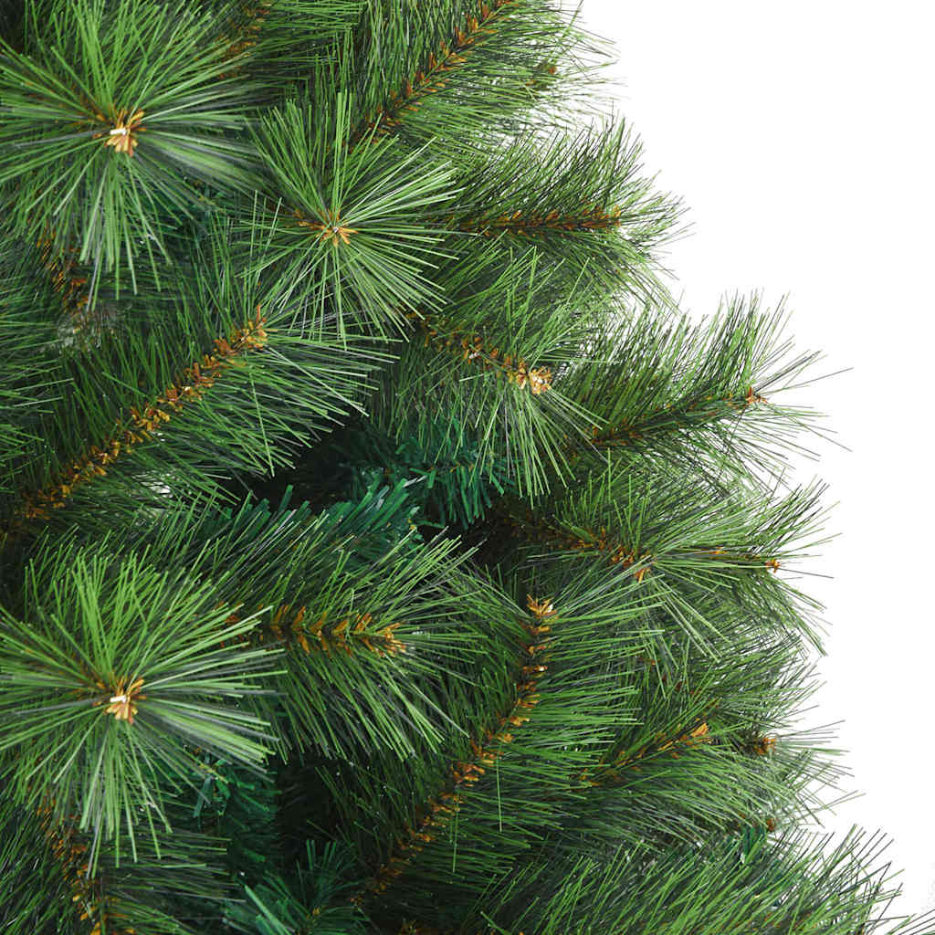 Albero di Natale artificiale con 300 LED Verde 210 cm PE e PVC