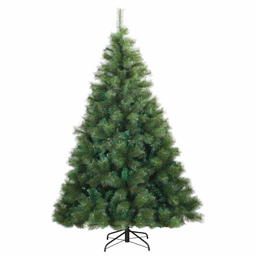 Albero di Natale artificiale con 300 LED Verde 240 cm PE e PVC