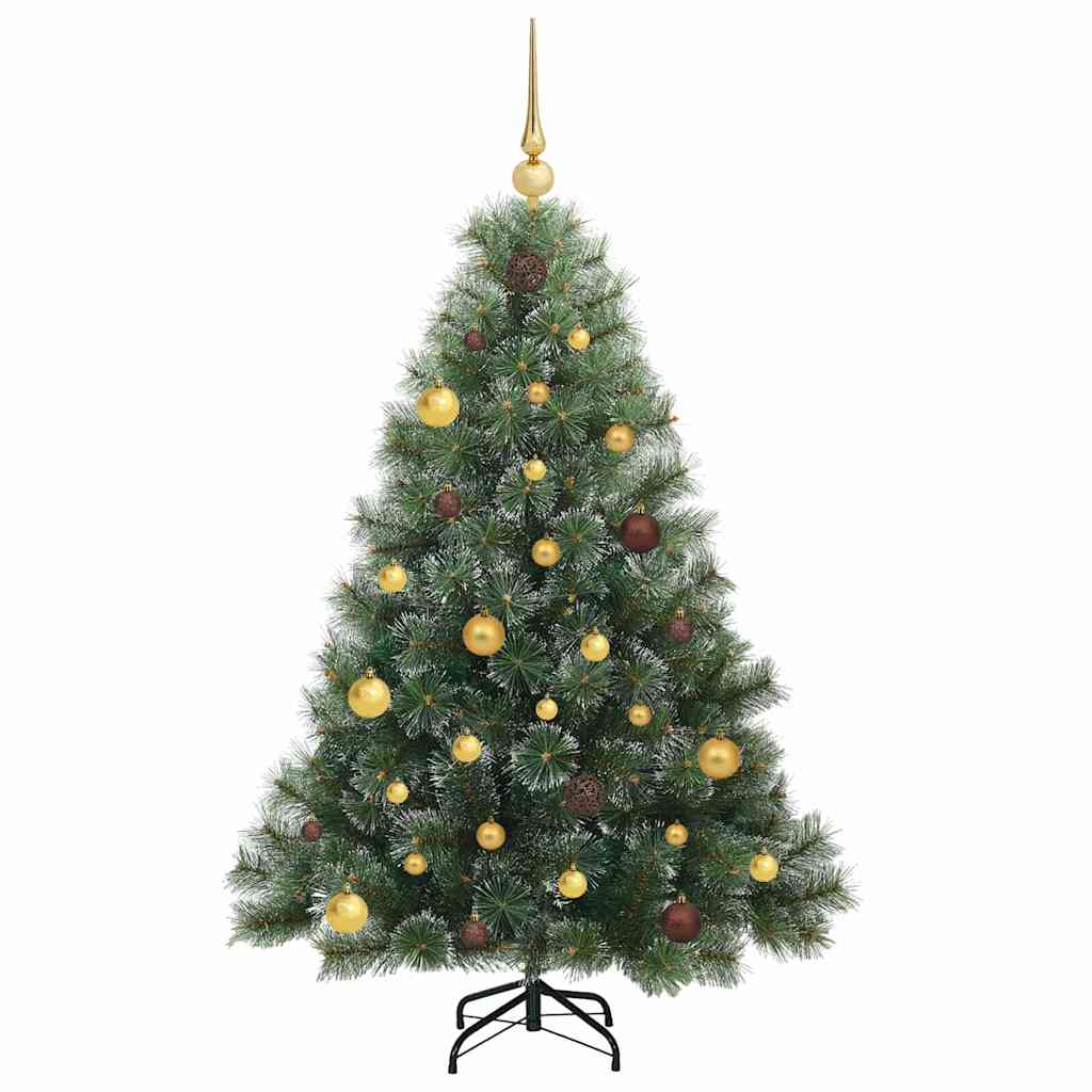 Albero di Natale artificiale con 150 LED Verde 150 cm PE e PVC