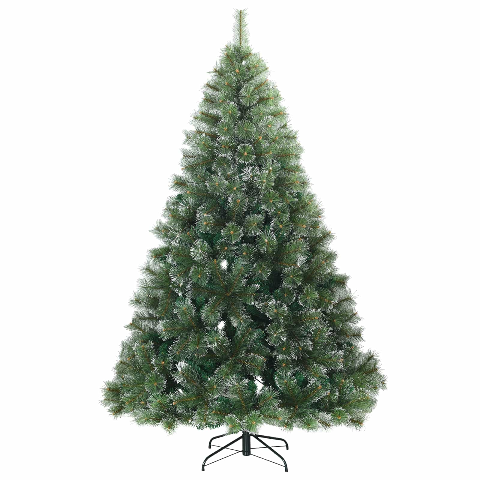 Albero di Natale artificiale con 300 LED Verde 210 cm PE e PVC