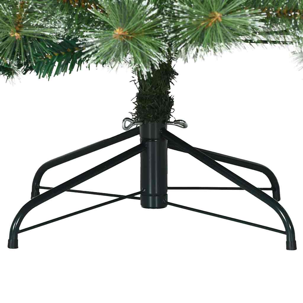 Albero di Natale artificiale con 300 LED Verde 210 cm PE e PVC