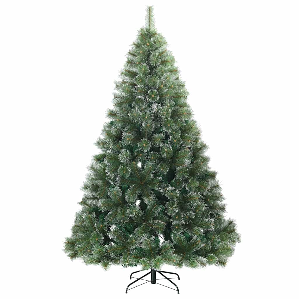 Albero di Natale artificiale con 300 LED Verde 240 cm PE e PVC