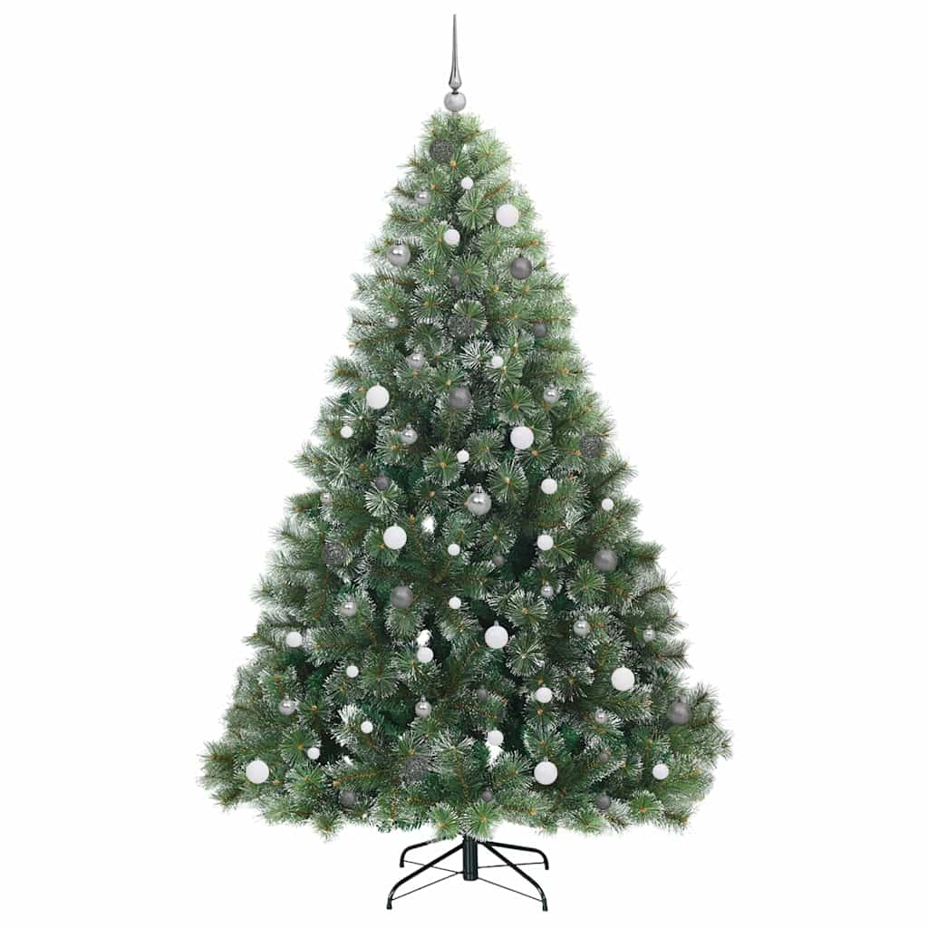 Albero di Natale artificiale con 300 LED Verde 240 cm PE e PVC