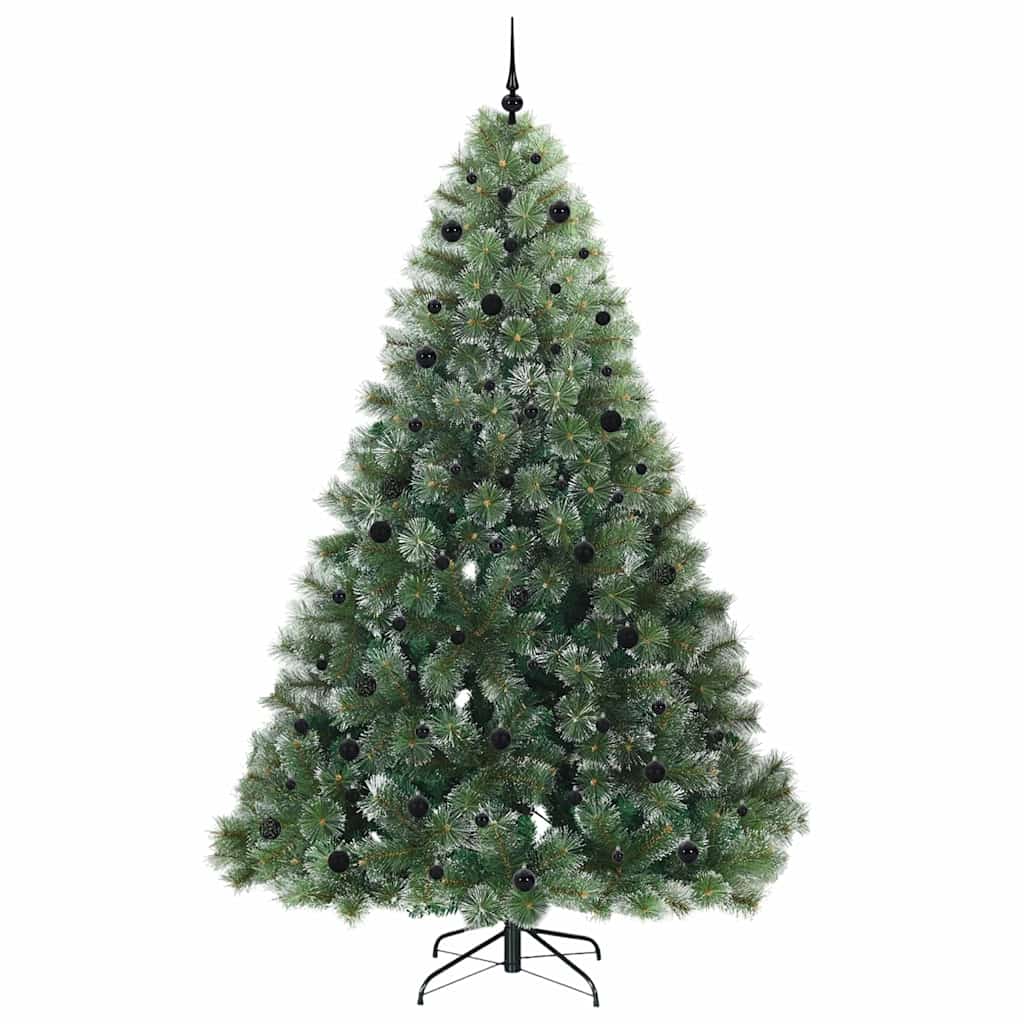 Albero di Natale artificiale con 300 LED Verde 240 cm PE e PVC