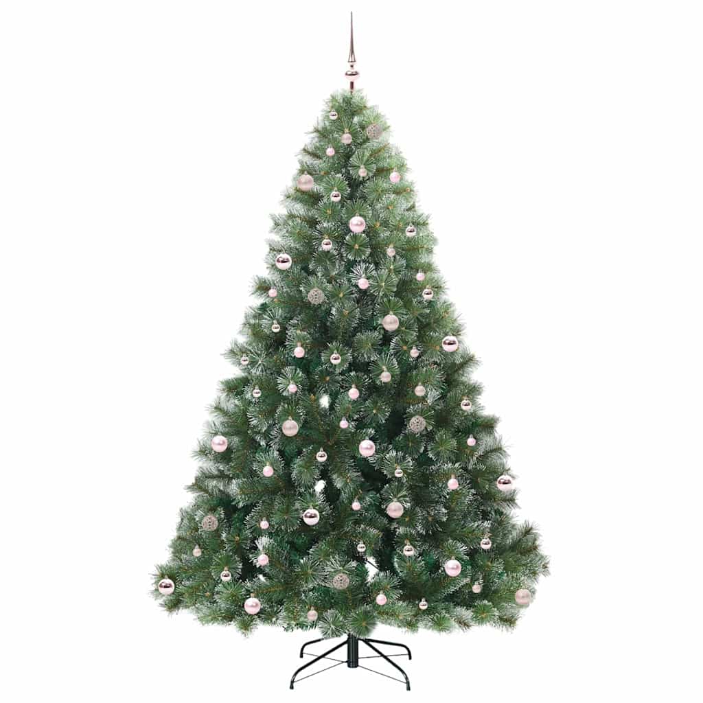 Albero di Natale artificiale con 300 LED Verde 240 cm PE e PVC