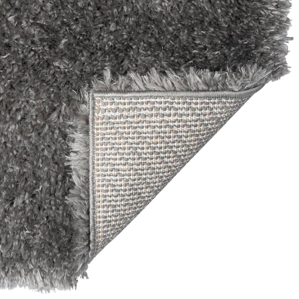 Tappeto Shaggy a Pelo Lungo Antracite 160x230 cm 50 mm