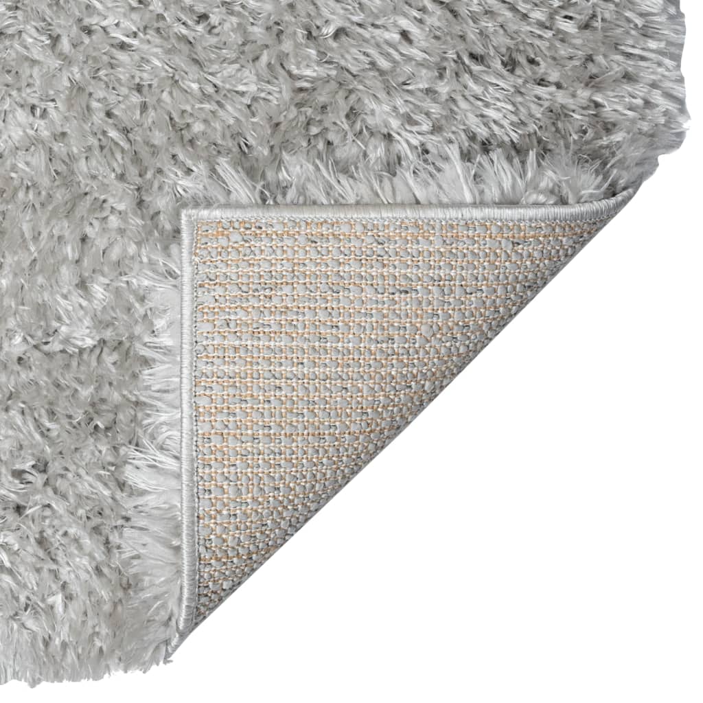 Tappeto Shaggy a Pelo Lungo Grigio 120x170 cm 50 mm