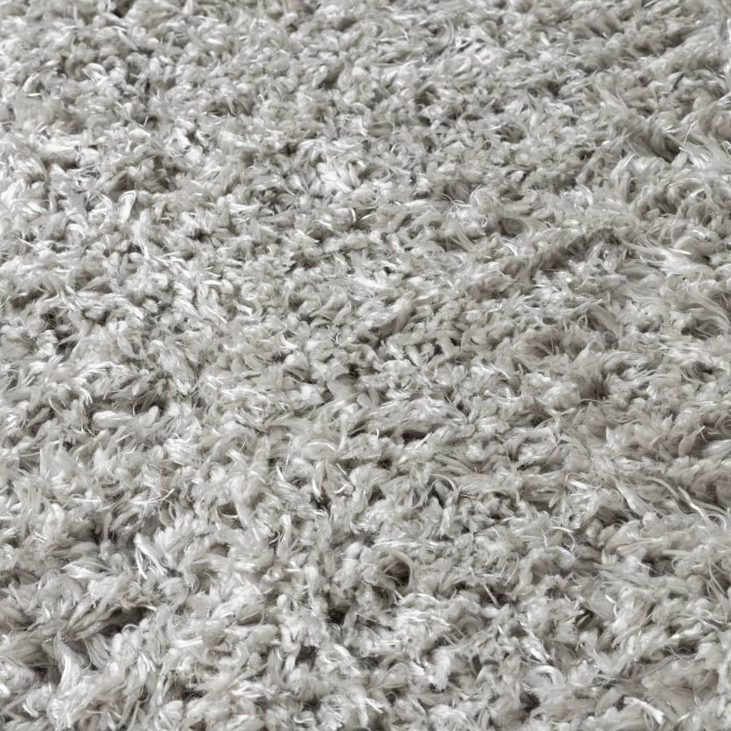 Tappeto Shaggy a Pelo Lungo Grigio 120x170 cm 50 mm