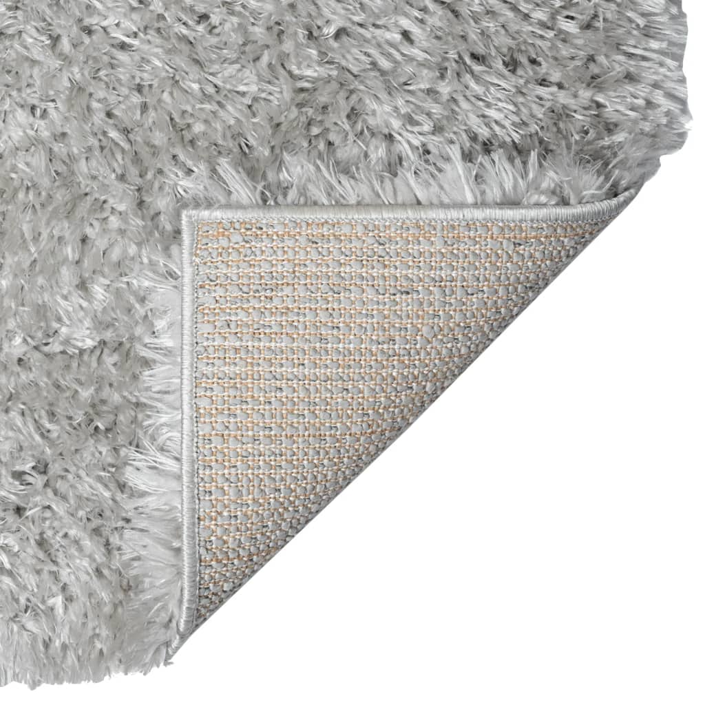Tappeto Shaggy a Pelo Lungo Grigio 160x230 cm 50 mm