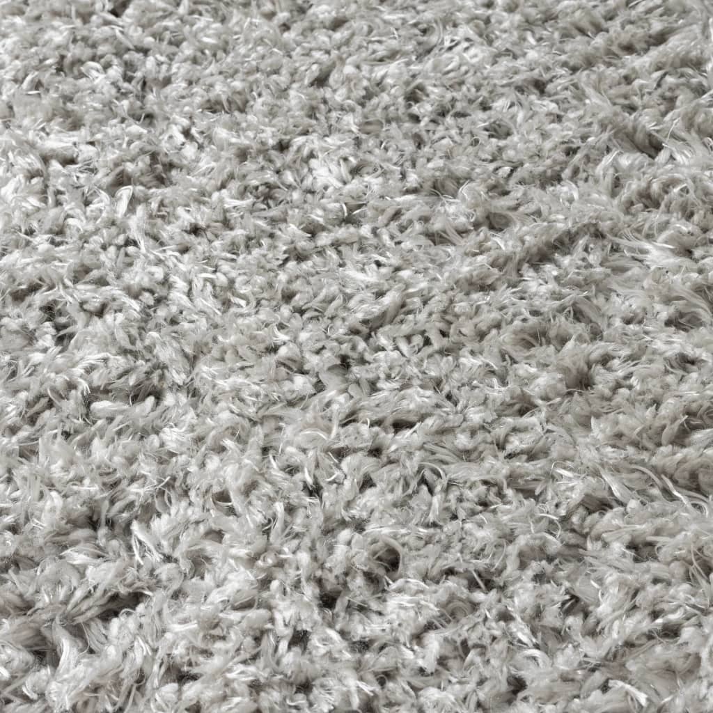 Tappeto Shaggy a Pelo Lungo Grigio 160x230 cm 50 mm