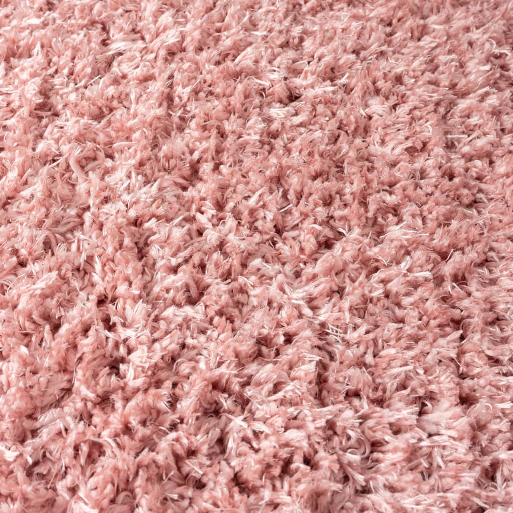 Tappeto Shaggy a Pelo Lungo Rosa 80x150 cm 50 mm