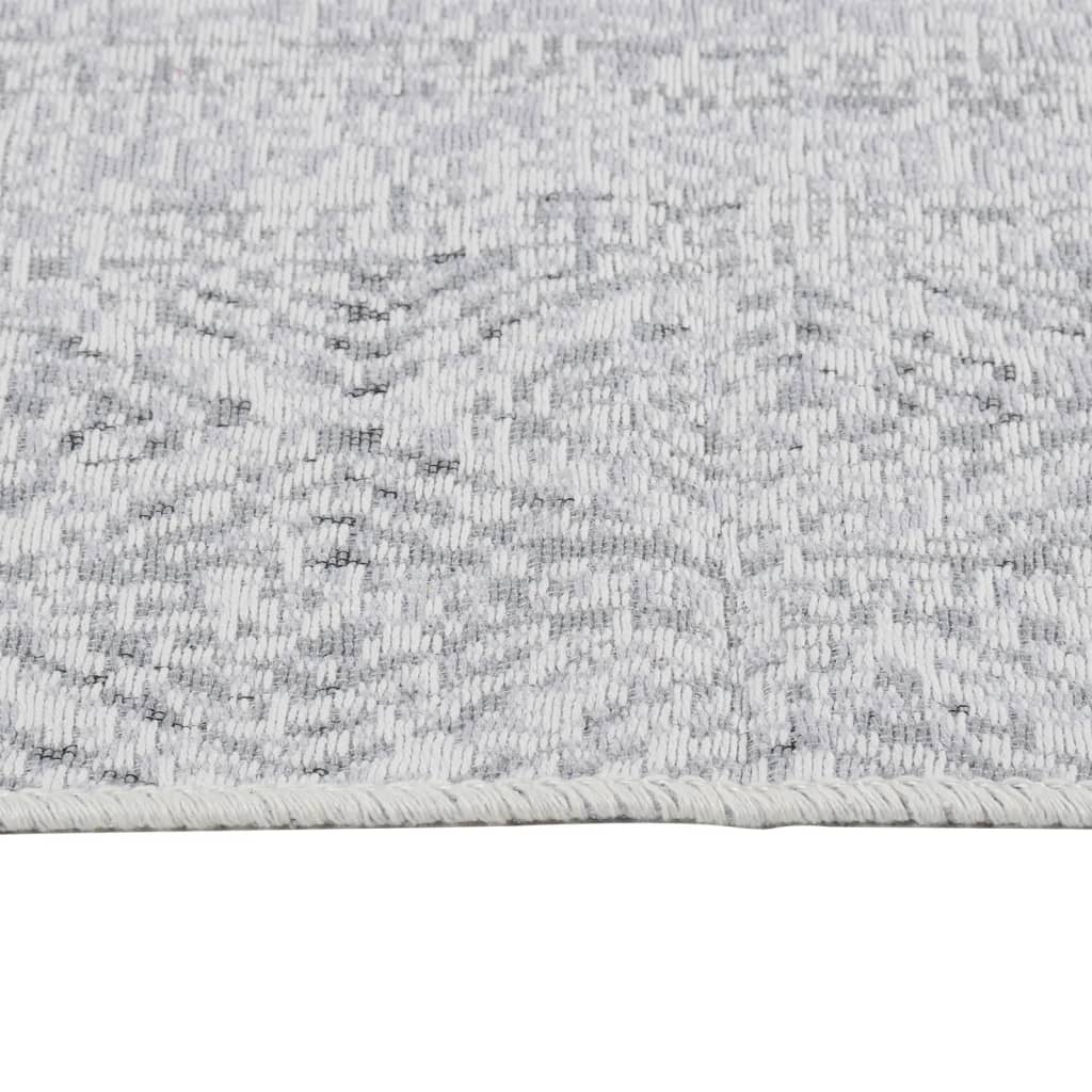 Tappeto Grigio Chiaro 160x230 cm in Cotone