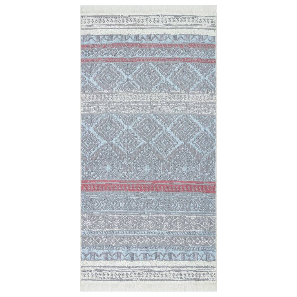 Tappeto Rosa e Acqua 80x150 cm in Cotone