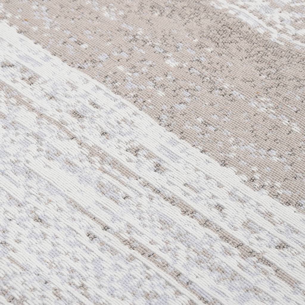 Tappeto Beige 80x150 cm in Cotone