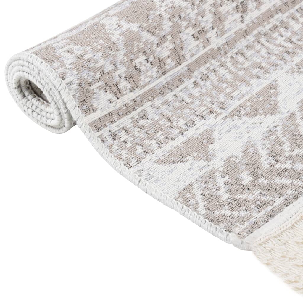 Tappeto Beige 80x150 cm in Cotone