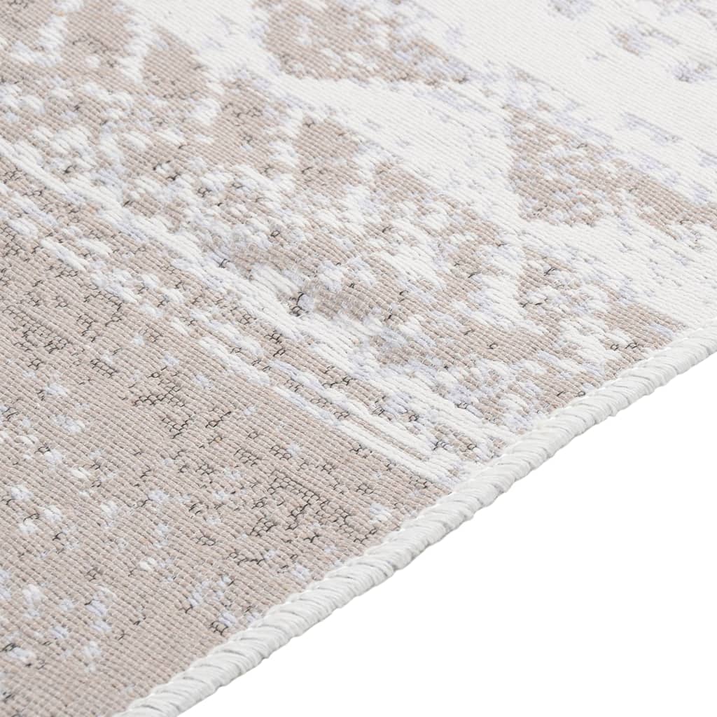Tappeto Beige 80x150 cm in Cotone