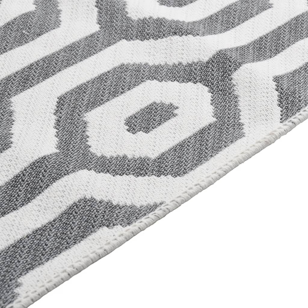 Tappeto Grigio 120x180 cm in Cotone