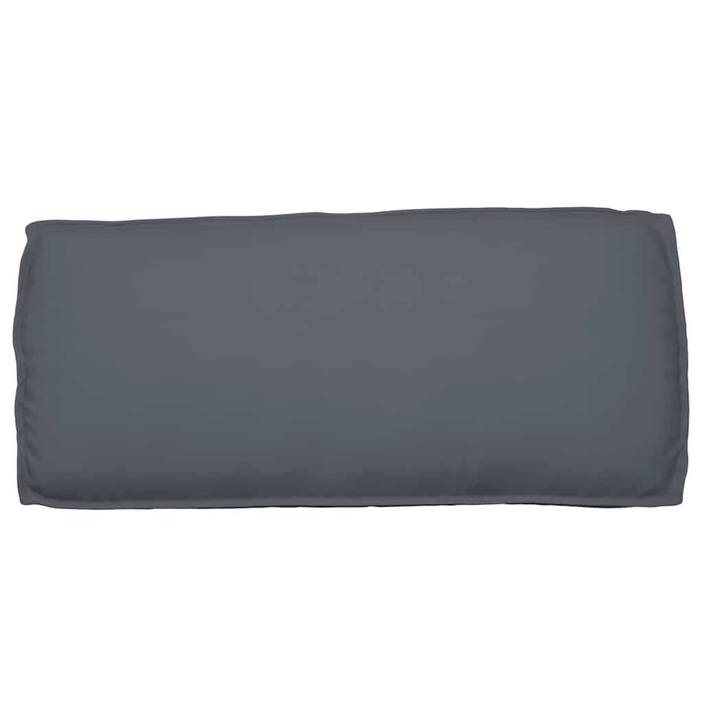 Set di Cuscini Tessuto Oxford Antracite 120 x 50 x 52 cm