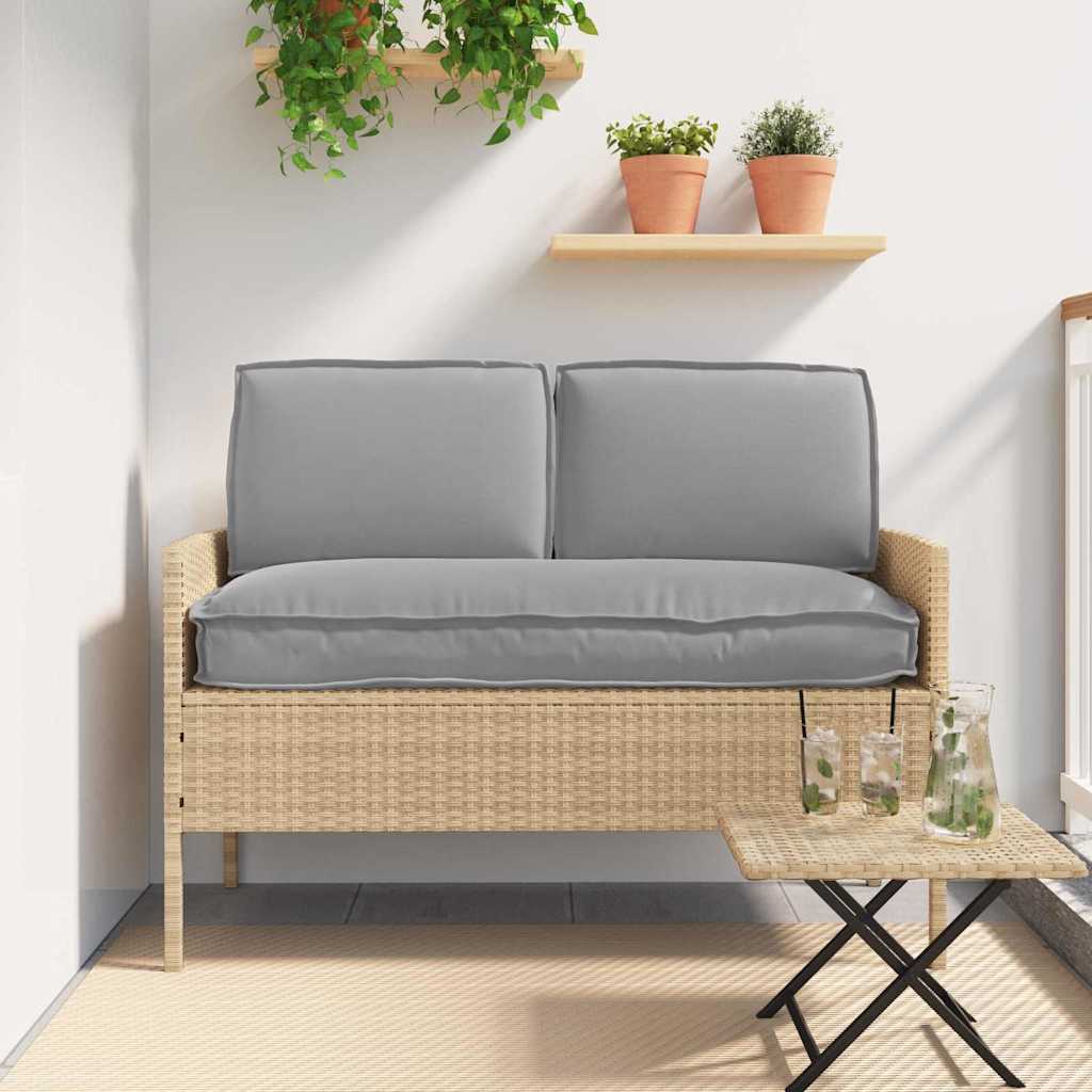 Set di Cuscini Tessuto Oxford Grigio 120 x 50 x 52 cm