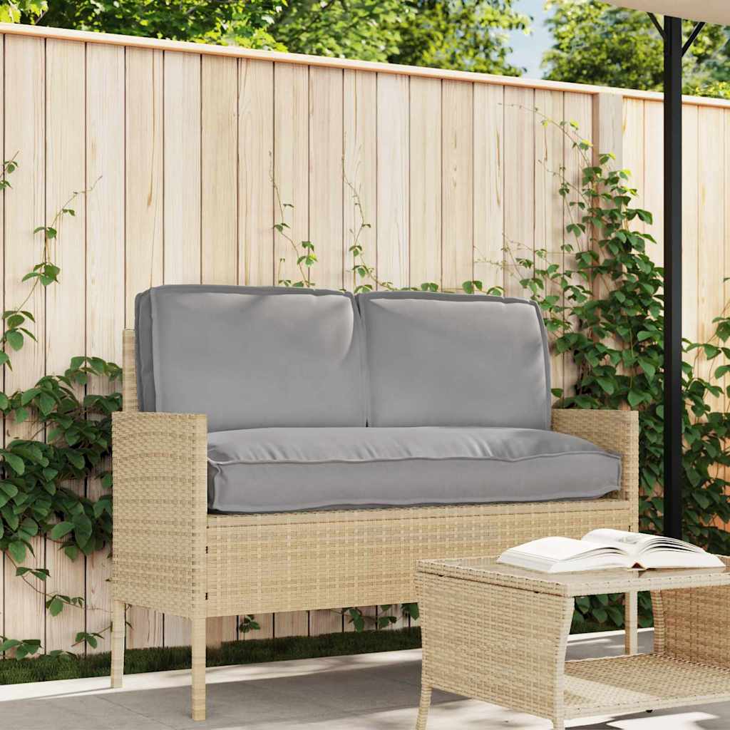 Set di Cuscini Tessuto Oxford Grigio 120 x 50 x 52 cm