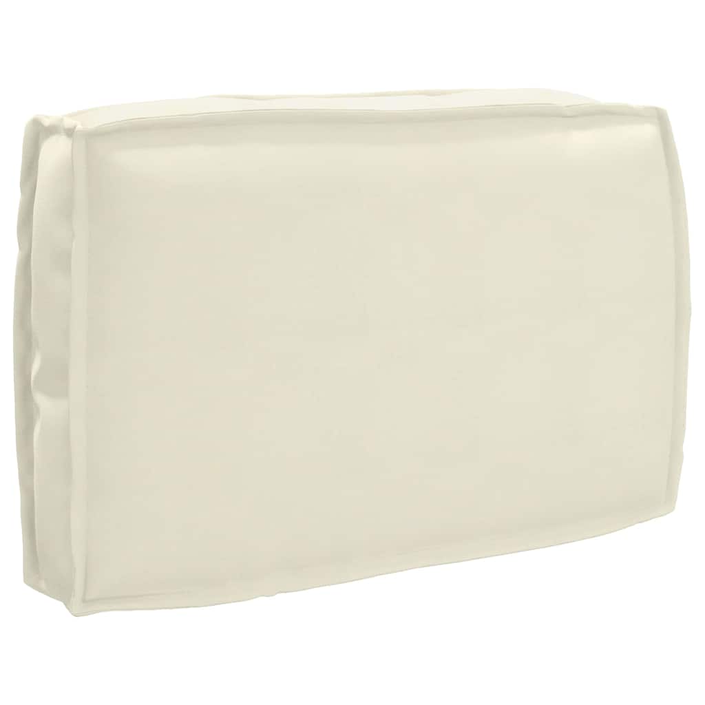 Set di Cuscini Tessuto Oxford Crema 120 x 50 x 52 cm