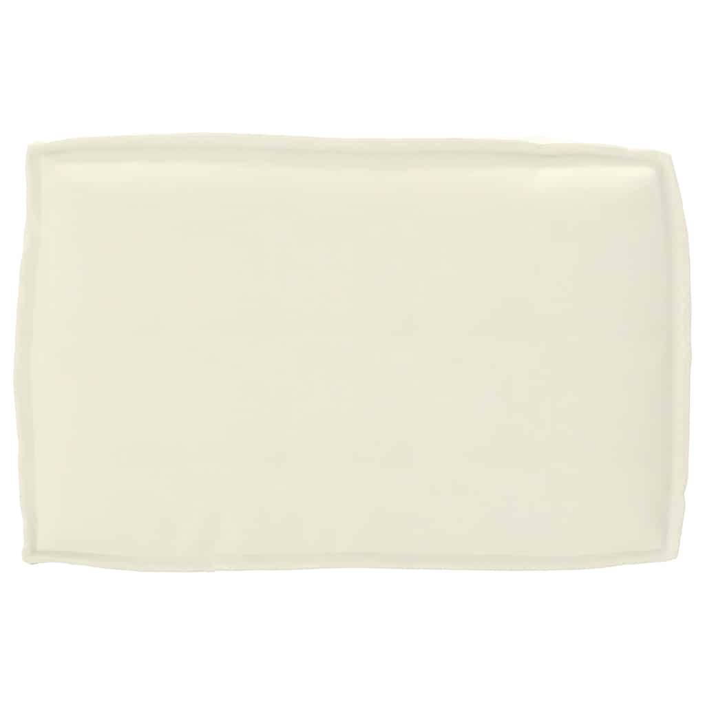 Set di Cuscini Tessuto Oxford Crema 120 x 50 x 52 cm