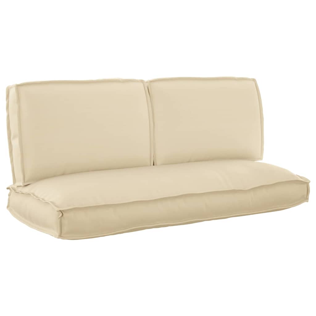 Set di Cuscini Tessuto Oxford Beige 120 x 50 x 52 cm