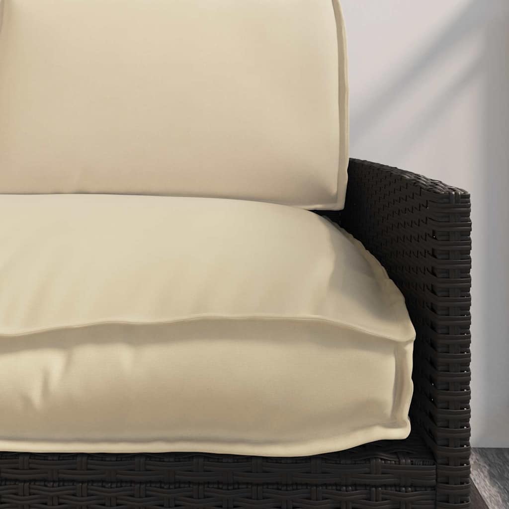 Set di Cuscini Tessuto Oxford Beige 120 x 50 x 52 cm