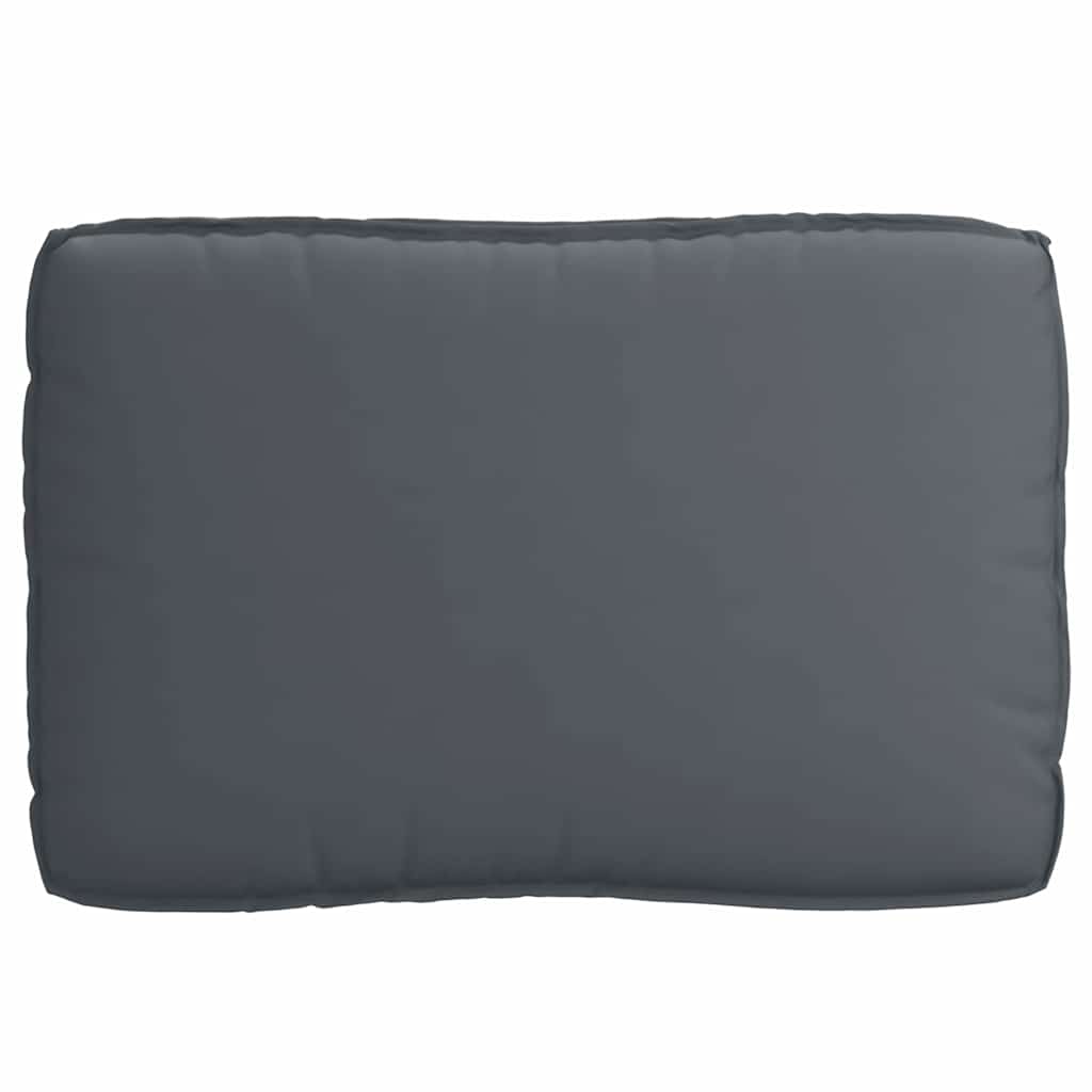 Set di Cuscini Tessuto Oxford Antracite 120 x 80 x 52 cm