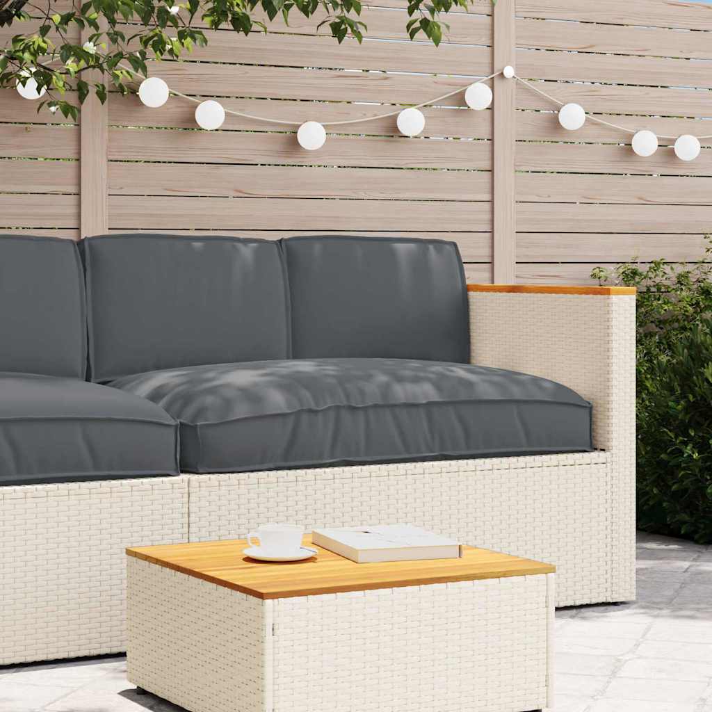 Set di Cuscini Tessuto Oxford Antracite 120 x 80 x 52 cm