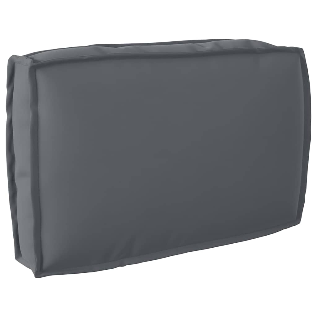 Set di Cuscini Tessuto Oxford Antracite 120 x 80 x 52 cm