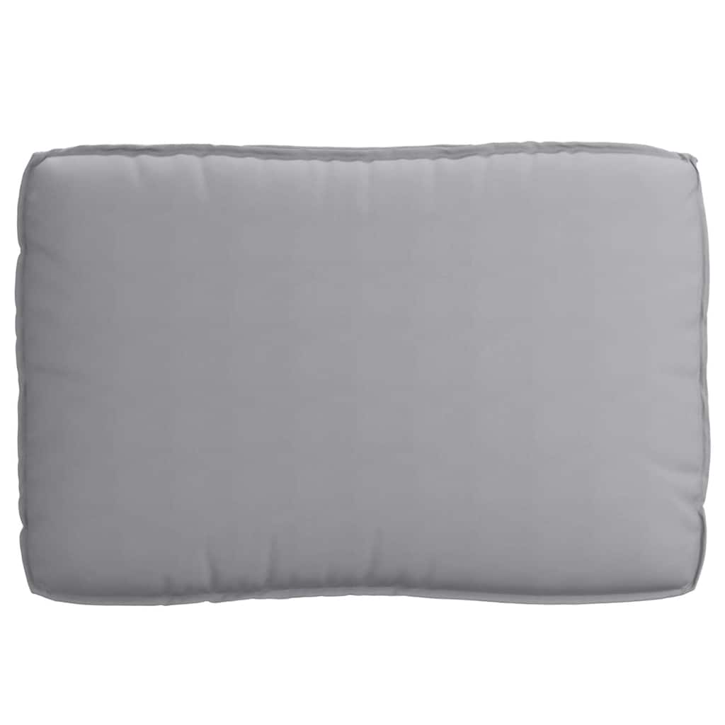 Set di Cuscini Tessuto Oxford Grigio 120 x 80 x 52 cm