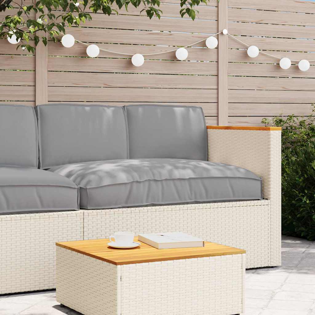 Set di Cuscini Tessuto Oxford Grigio 120 x 80 x 52 cm