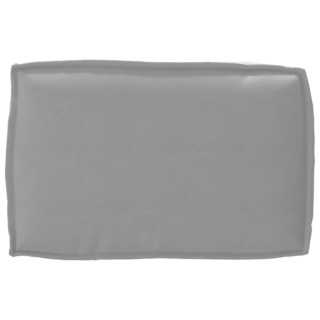 Set di Cuscini Tessuto Oxford Grigio 120 x 80 x 52 cm