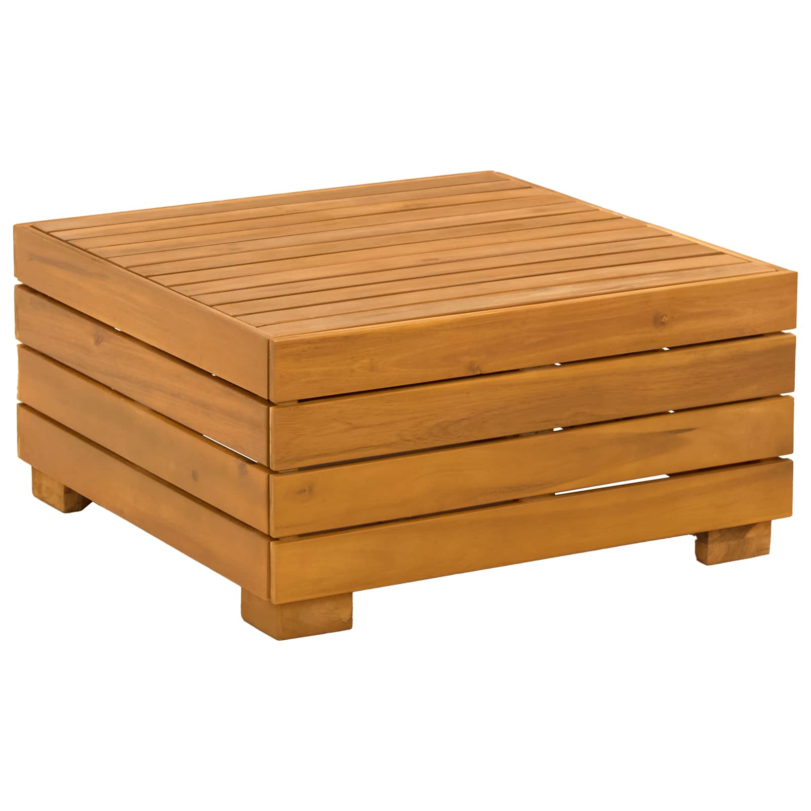 5 pz Set di divani da esterno Legno di Acacia Massello Marrone