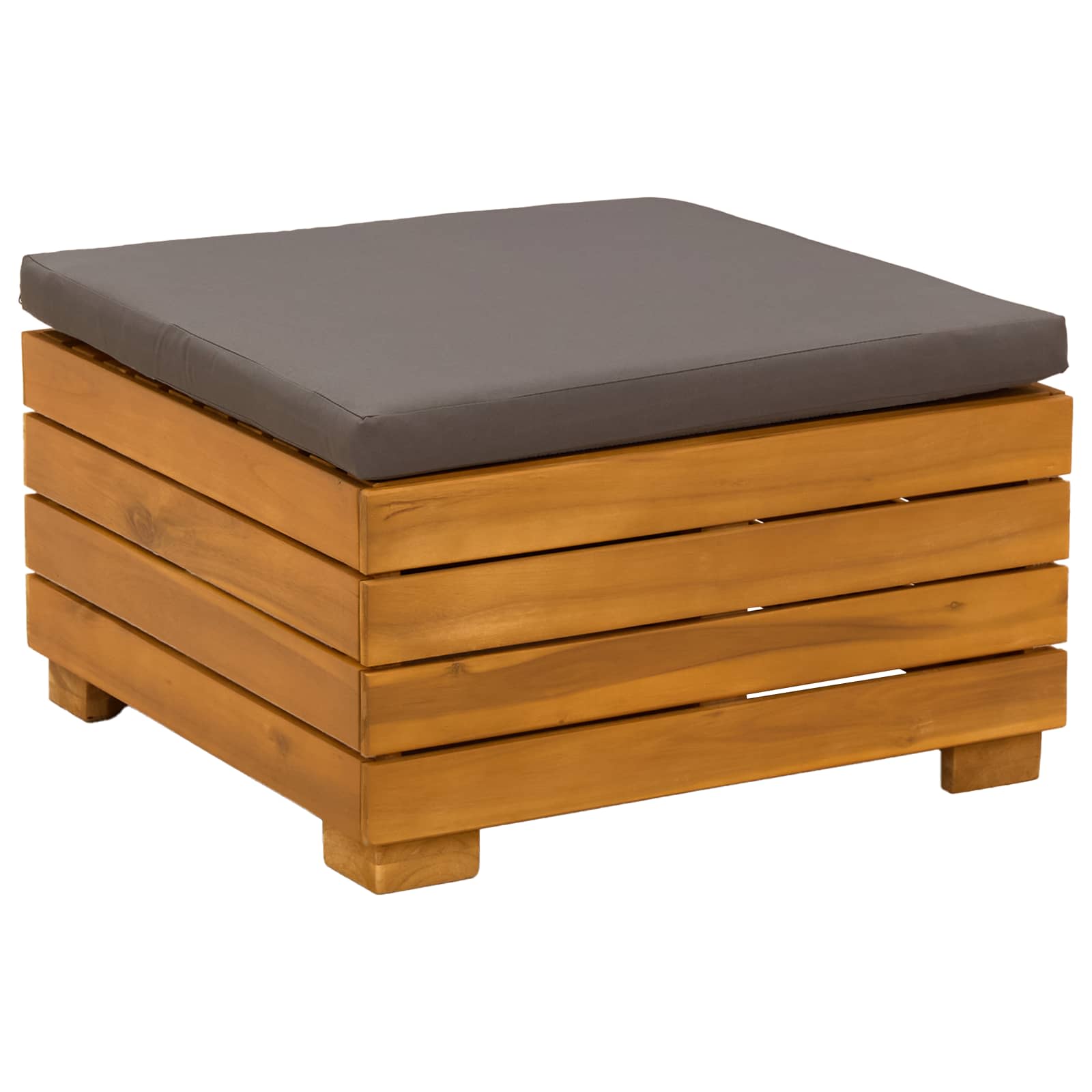 5 pz Set di divani da esterno Legno di Acacia Massello Marrone