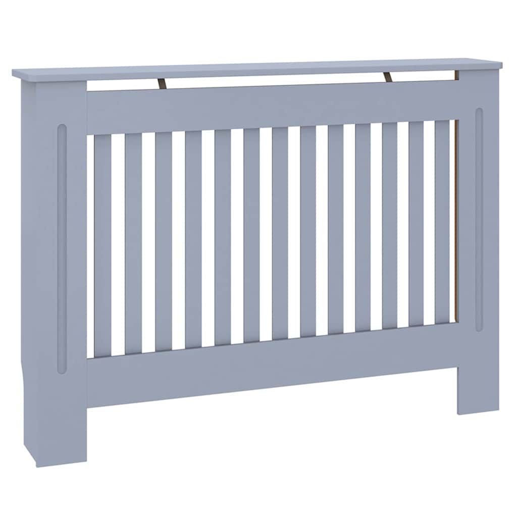Copertura per radiatori 2 pz Grigio 112 x 19 x 81,5 cm