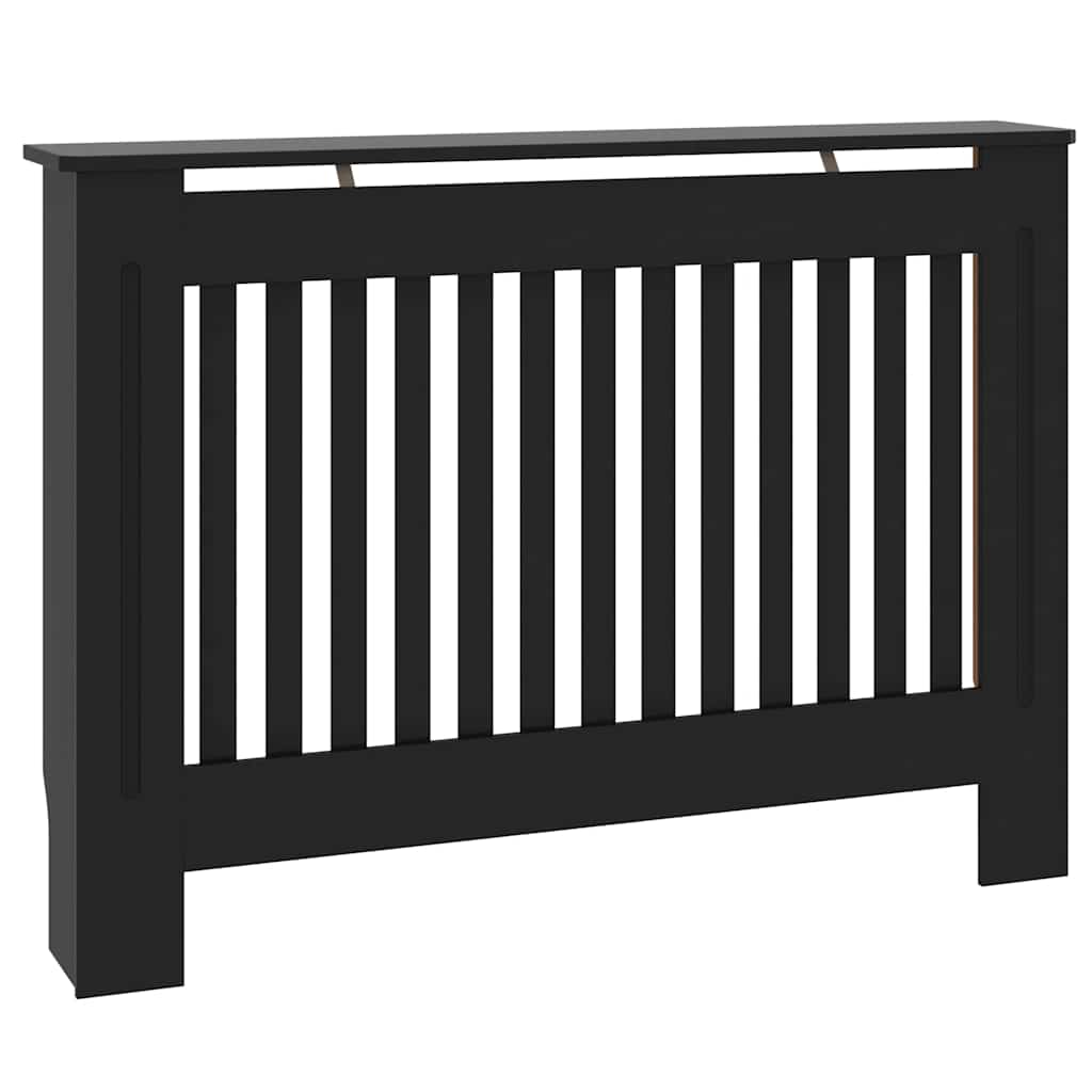 Copertura per radiatori 2 pz Nero 112 x 19 x 81,5 cm