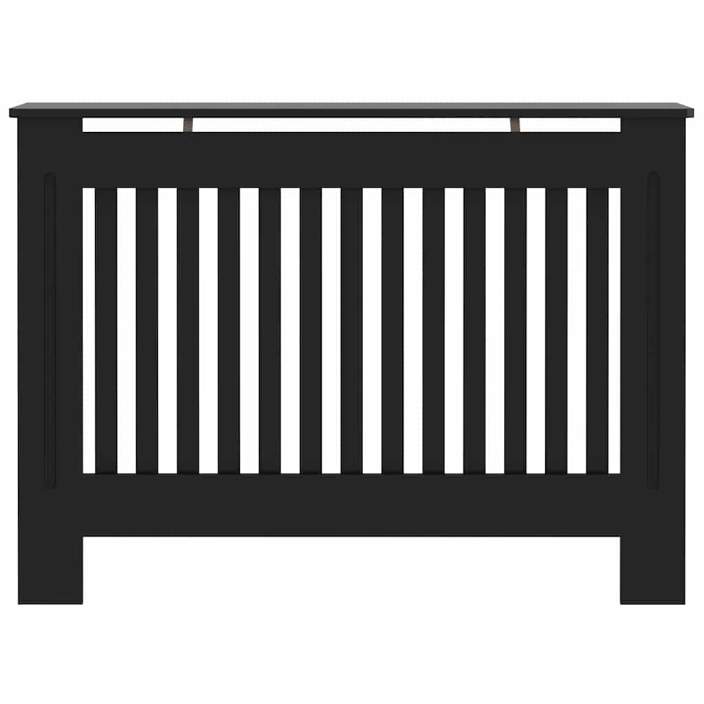 Copertura per radiatori 2 pz Nero 112 x 19 x 81,5 cm
