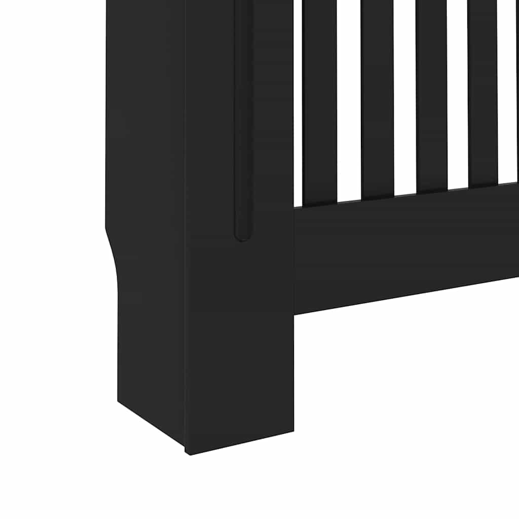 Copertura per radiatori 2 pz Nero 112 x 19 x 81,5 cm