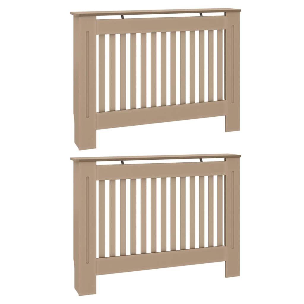 Copertura per radiatori 2 pz Rovere Sonoma 112 x 19 x 81,5 cm
