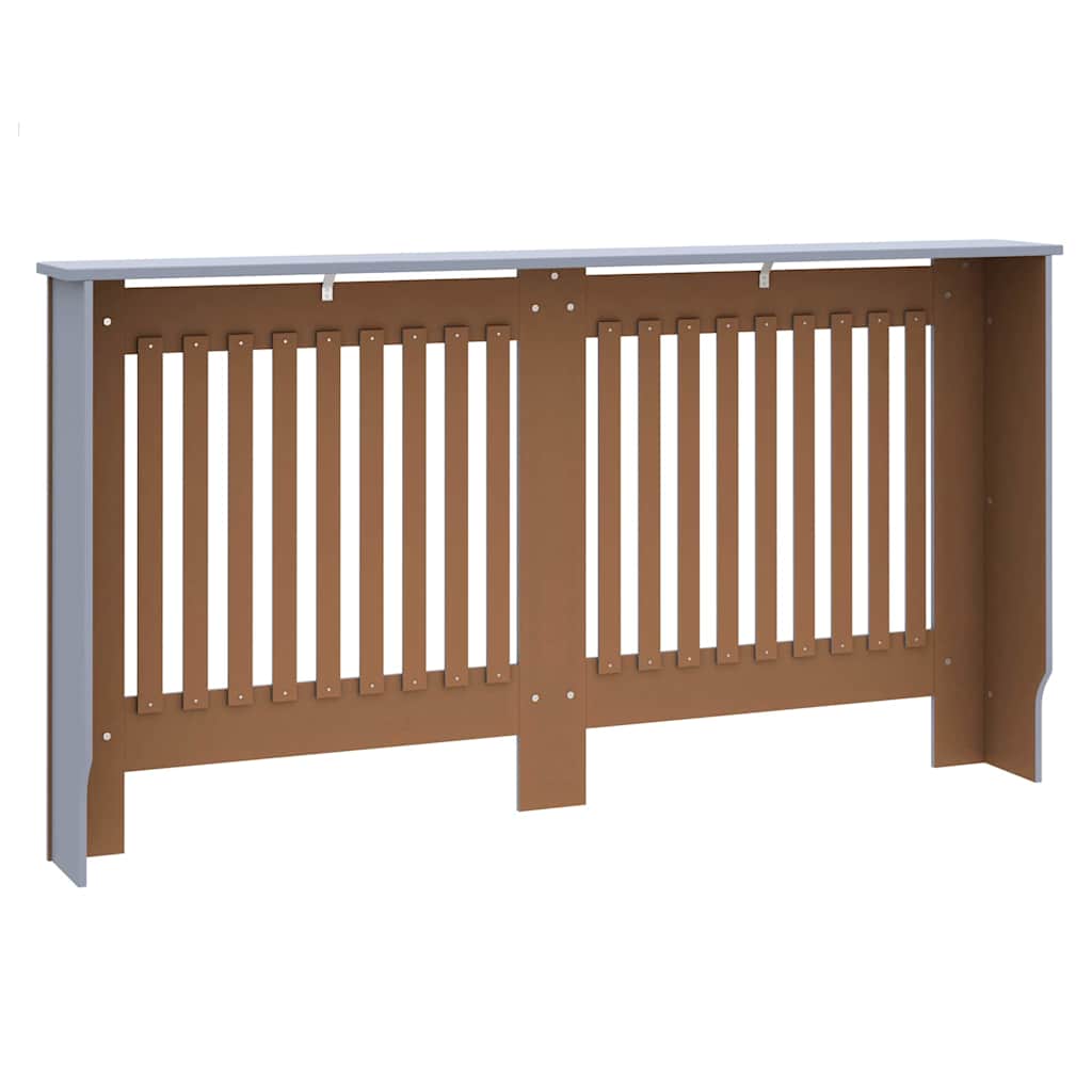 Copertura per radiatori 2 pz Grigio 152 x 19 x 81,5 cm