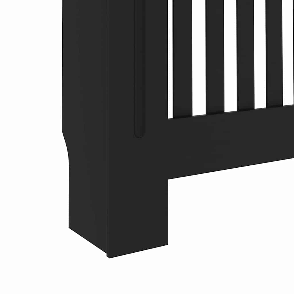 Copertura per radiatori 2 pz Nero 152 x 19 x 81,5 cm