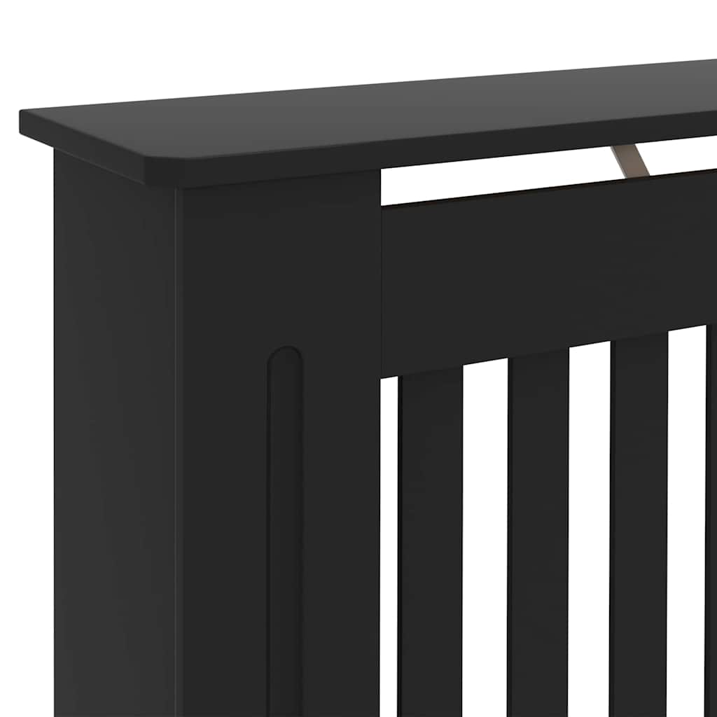 Copertura per radiatori 2 pz Nero 152 x 19 x 81,5 cm
