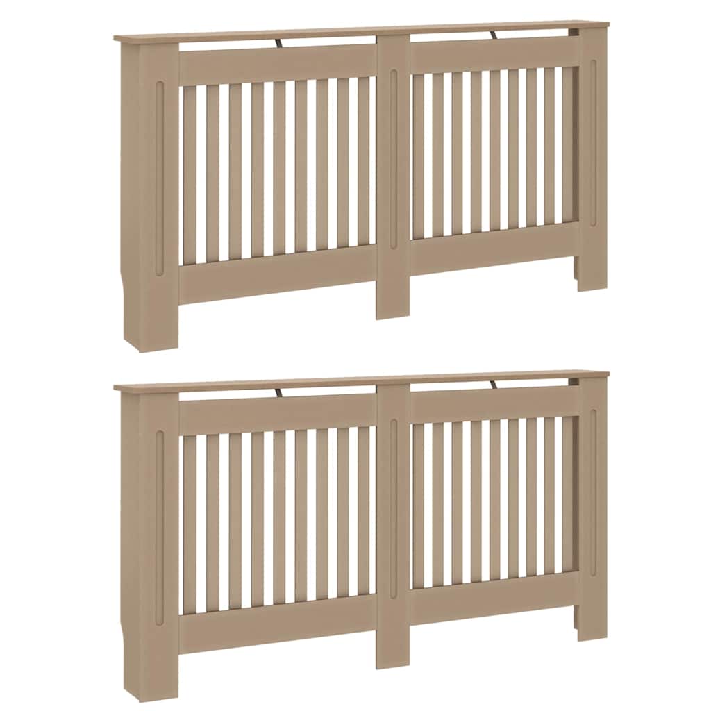 Copertura per radiatori 2 pz Rovere Sonoma 152 x 19 x 81,5 cm
