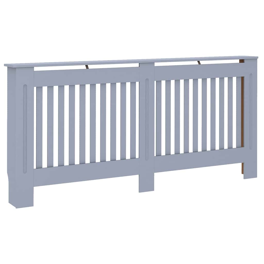 Copertura per radiatori 2 pz Grigio 172 x 19 x 81,5 cm