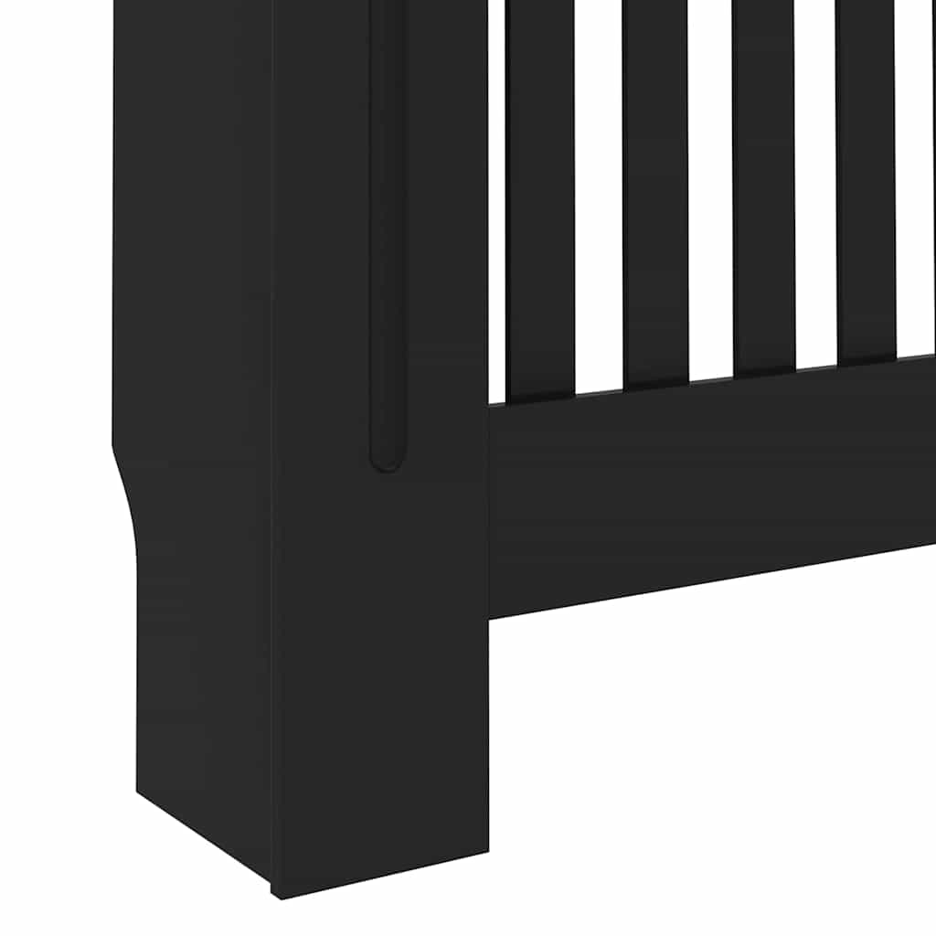 Copertura per radiatori 2 pz Nero 172 x 19 x 81,5 cm