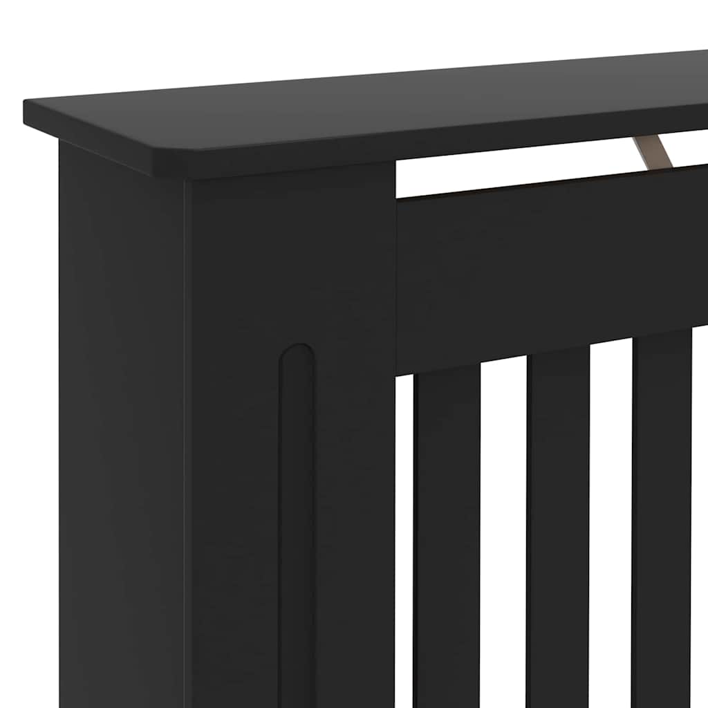 Copertura per radiatori 2 pz Nero 172 x 19 x 81,5 cm